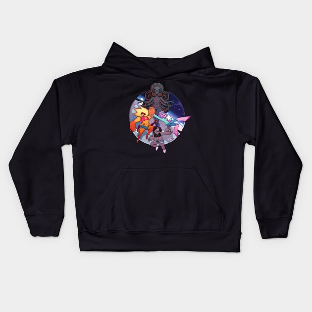 universe peridot Kids Hoodie by hawardan